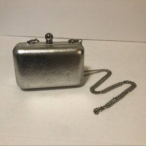 - -Womens Silver Mini Purse with Chain. Like NEW